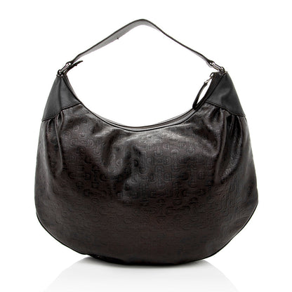 Gucci Embossed Leather Horsebit Large Hobo - FINAL SALE