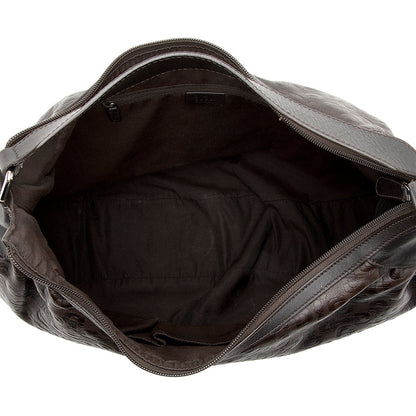 Gucci Embossed Leather Horsebit Large Hobo - FINAL SALE