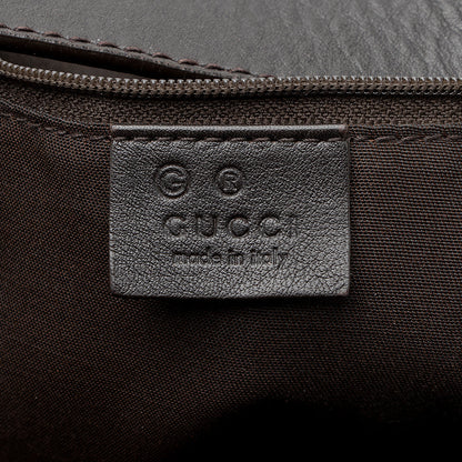 Gucci Embossed Leather Horsebit Large Hobo - FINAL SALE