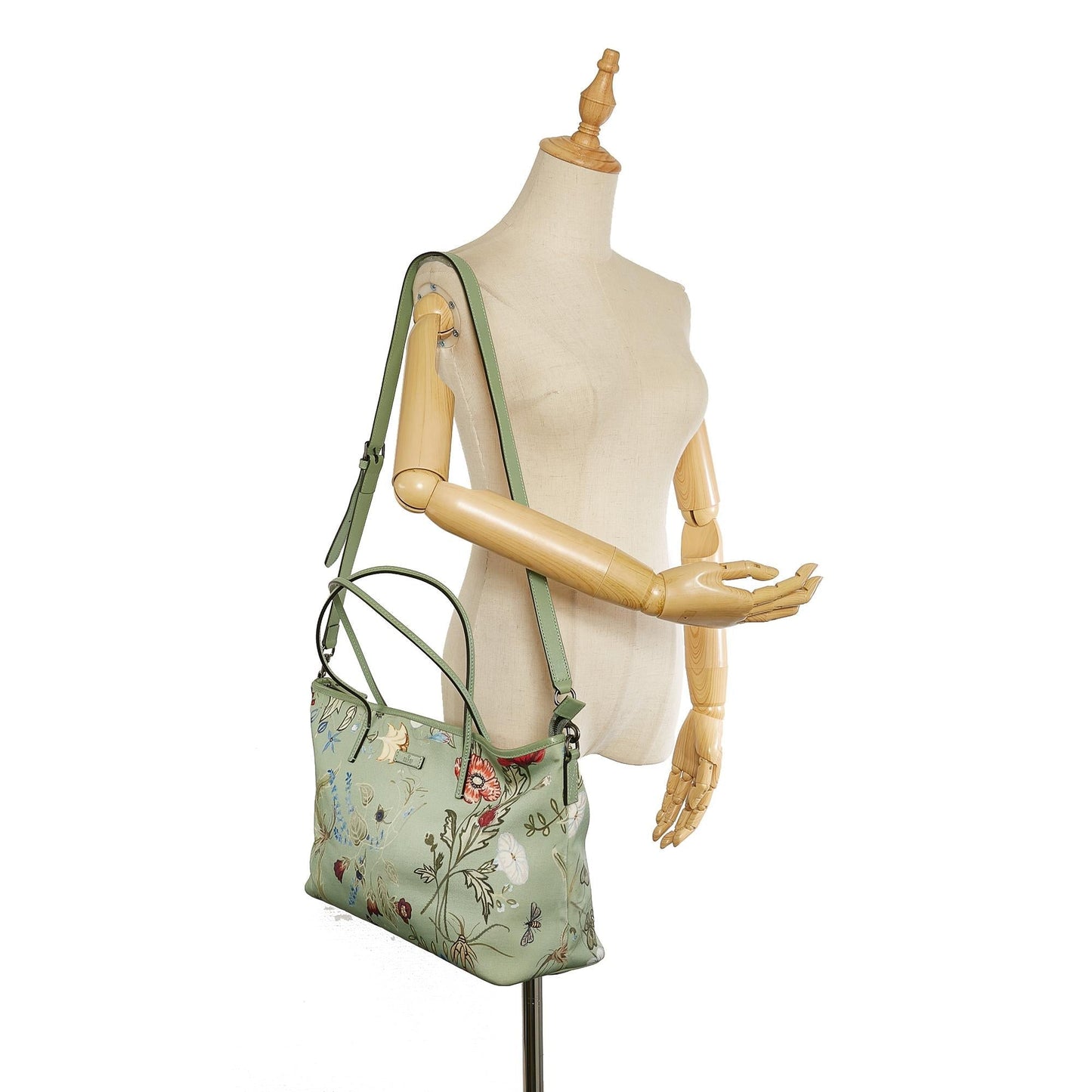 Gucci Flora Knight Nylon Satchel
