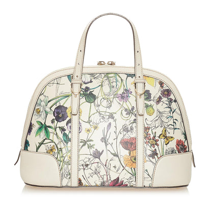 Gucci Flora Nice Coated Canvas Satchel