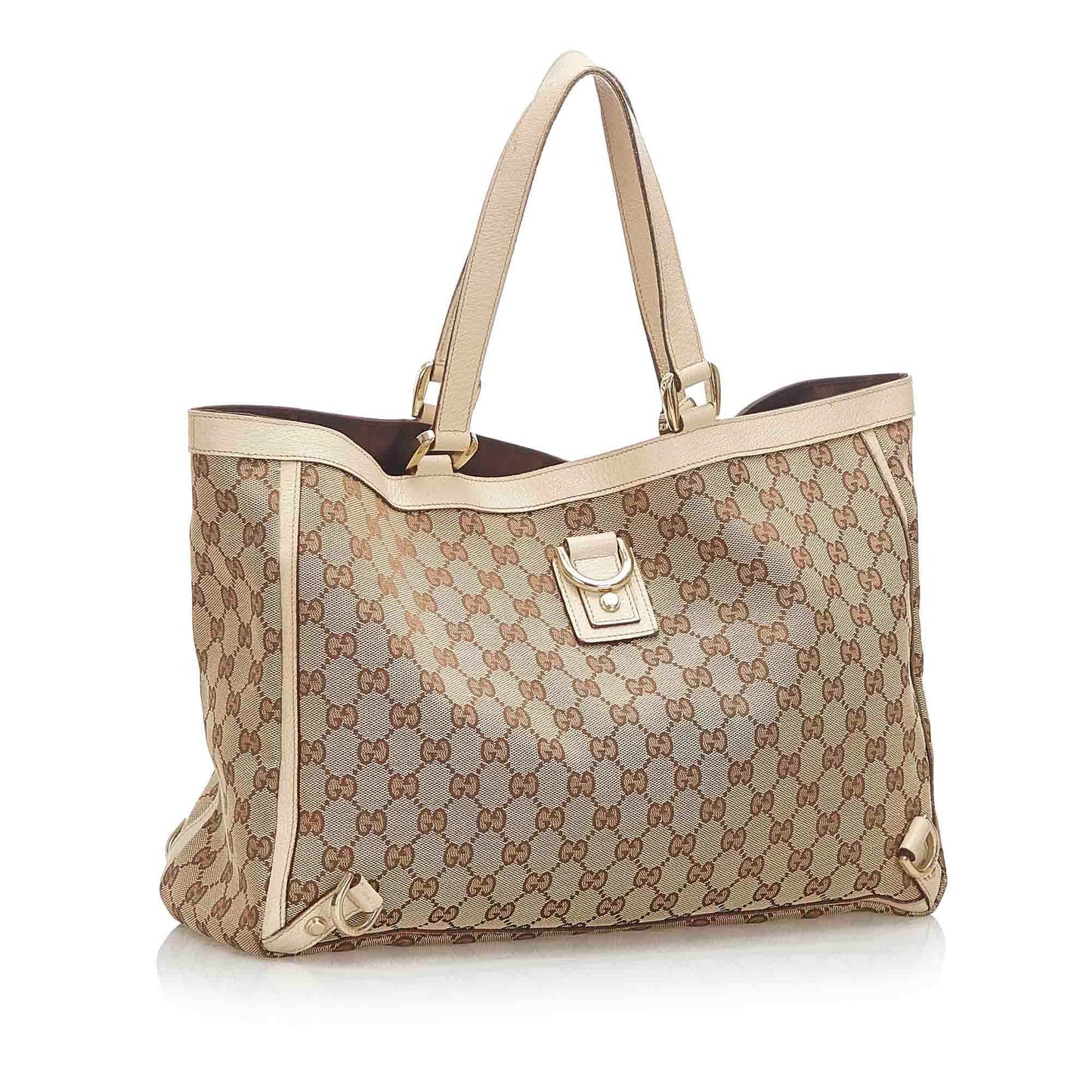 Gucci GG Canvas Abbey D- Ring Tote Bag (SHG-18979)