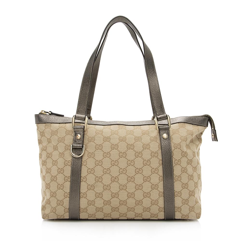 Gucci GG Canvas Abbey Medium Tote (SHF-13989)