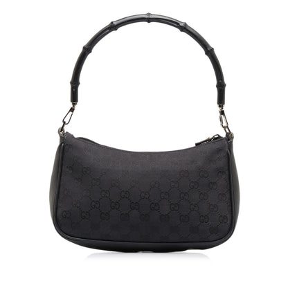 Gucci GG Canvas Bamboo Baguette (SHG-kSjf51)