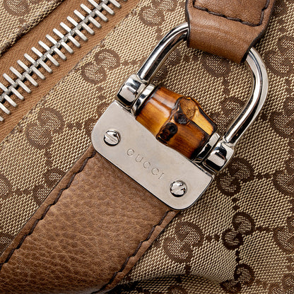 Gucci GG Canvas Bamboo Bar Large Tote - FINAL SALE