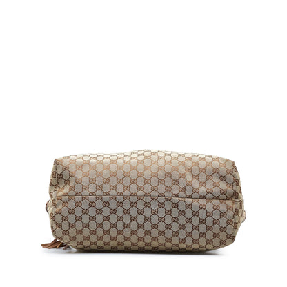 Gucci GG Canvas Bamboo Tassel Tote (SHG-LLt9jD)