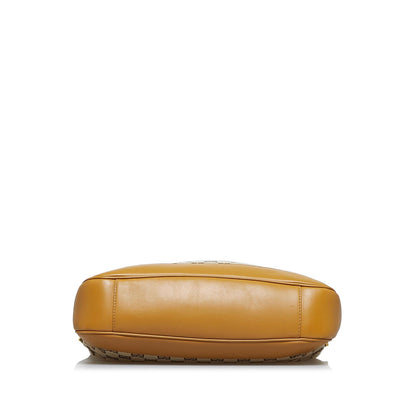 Gucci GG Canvas Bamboo Web Satchel (SHG-vNpbkC)