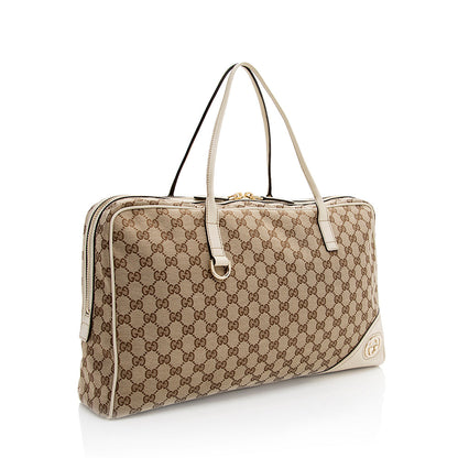 Gucci GG Canvas Britt Satchel