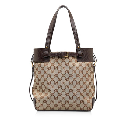 Gucci GG Canvas Handbag (SHG-1UdsKi)