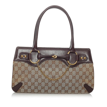 Gucci GG Canvas Horsebit Handbag