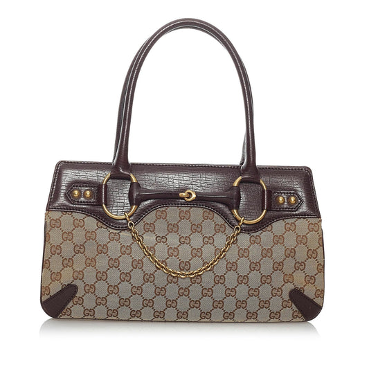 Gucci GG Canvas Horsebit Handbag