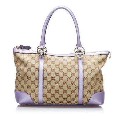 Gucci GG Canvas Lovely Tote Bag (SHG-7OVX1r)