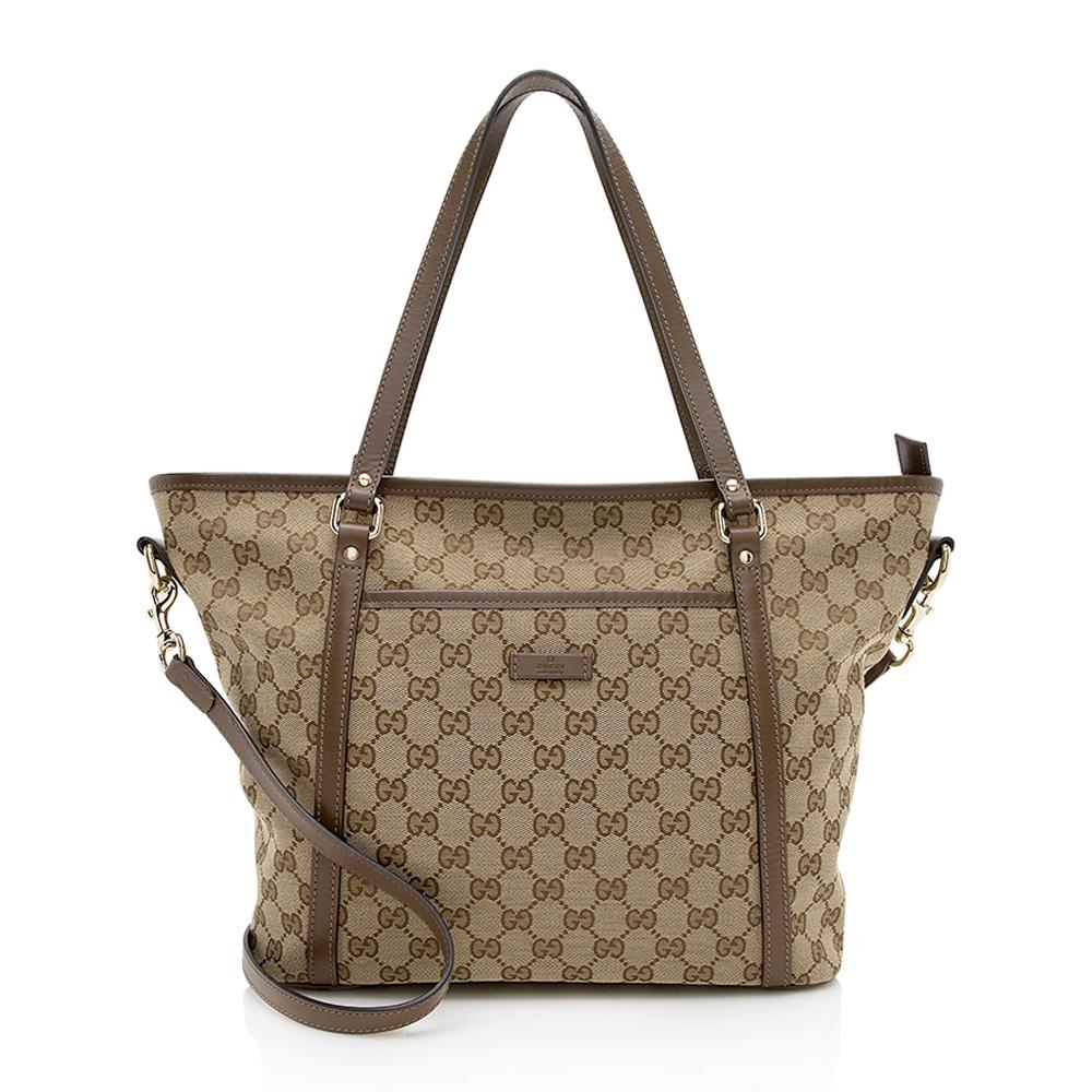 Gucci GG Canvas Medium Tote  (SHF-13061)