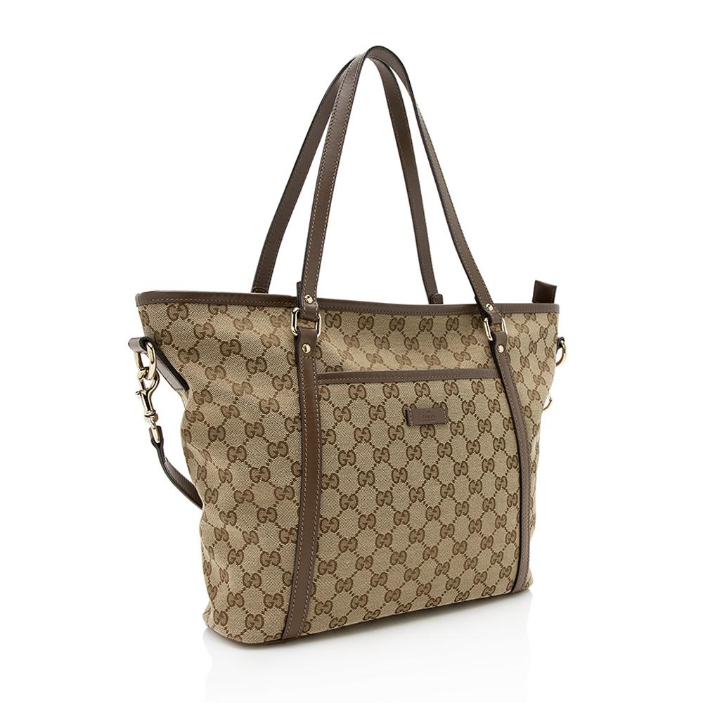 Gucci GG Canvas Medium Tote  (SHF-13061)