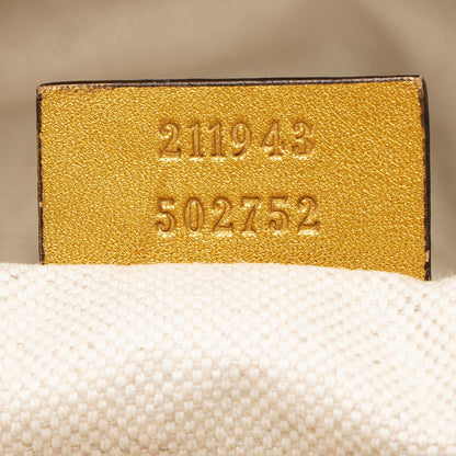 Gucci GG Canvas Metallic Leather Sukey Large Tote