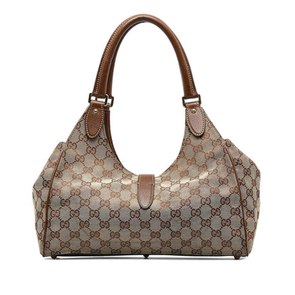 Gucci GG Canvas New Jackie Shoulder Bag (SHG-tvpwSB)