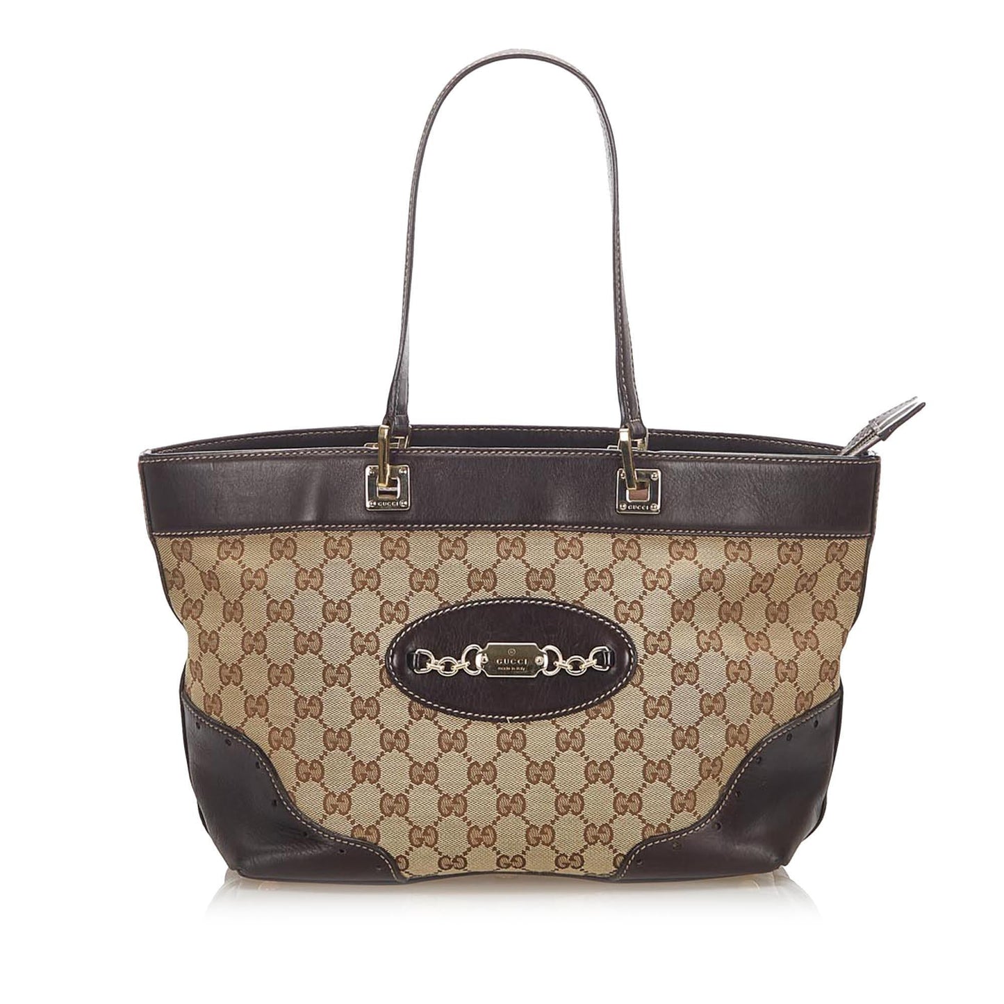 Gucci GG Canvas Punch Tote Bag (SHG-17377)