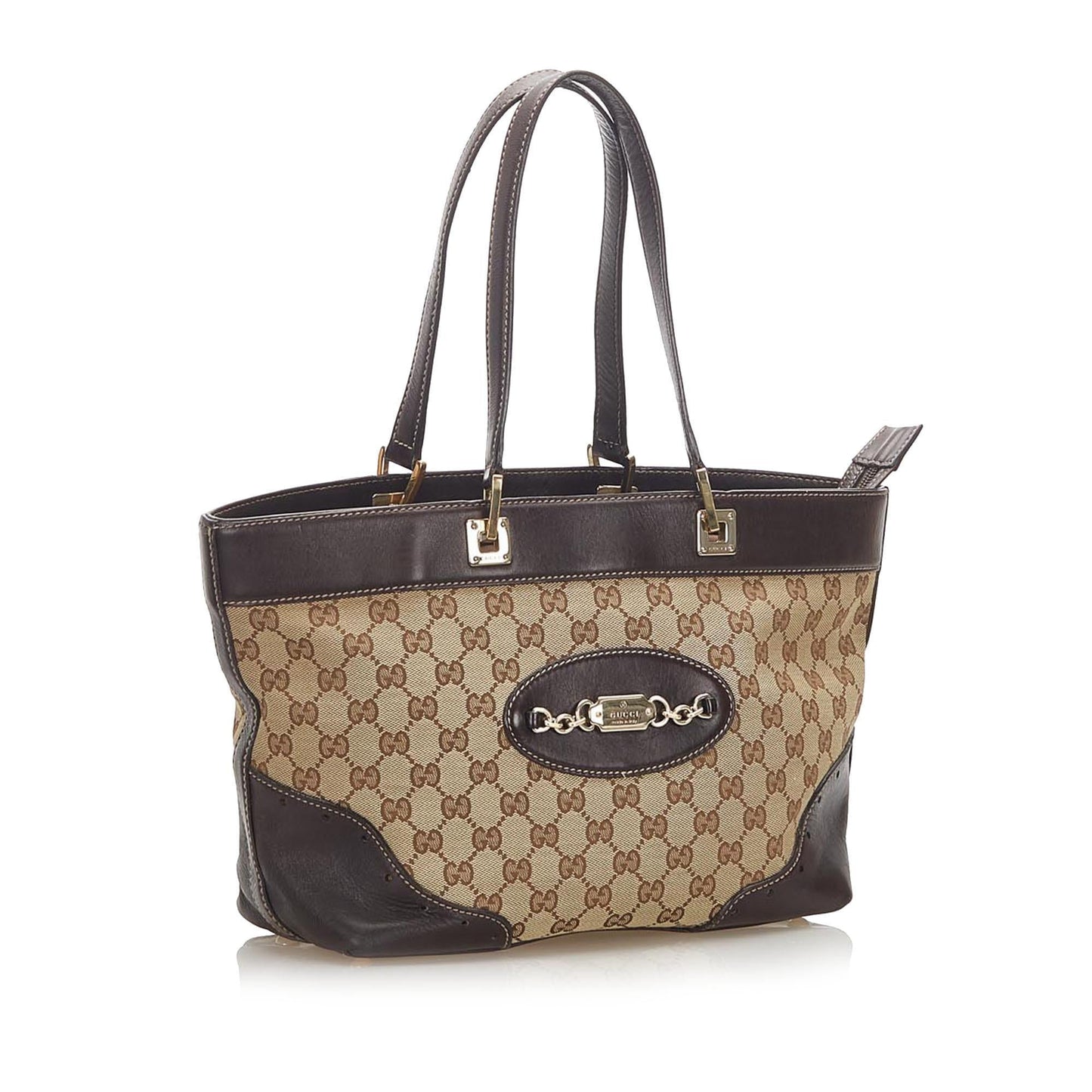 Gucci GG Canvas Punch Tote Bag (SHG-17377)