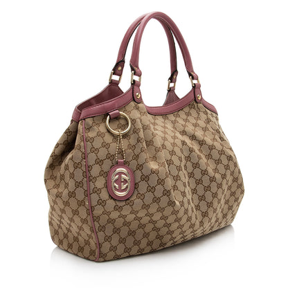 Gucci GG Canvas Sukey Large Tote (SHF-mg538S)