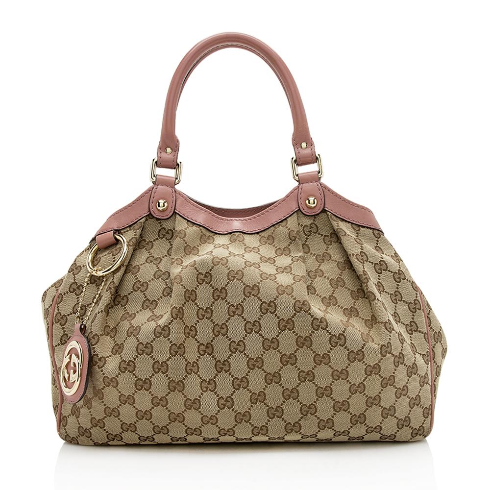 Gucci GG Canvas Sukey Medium Tote (SHF-12944)