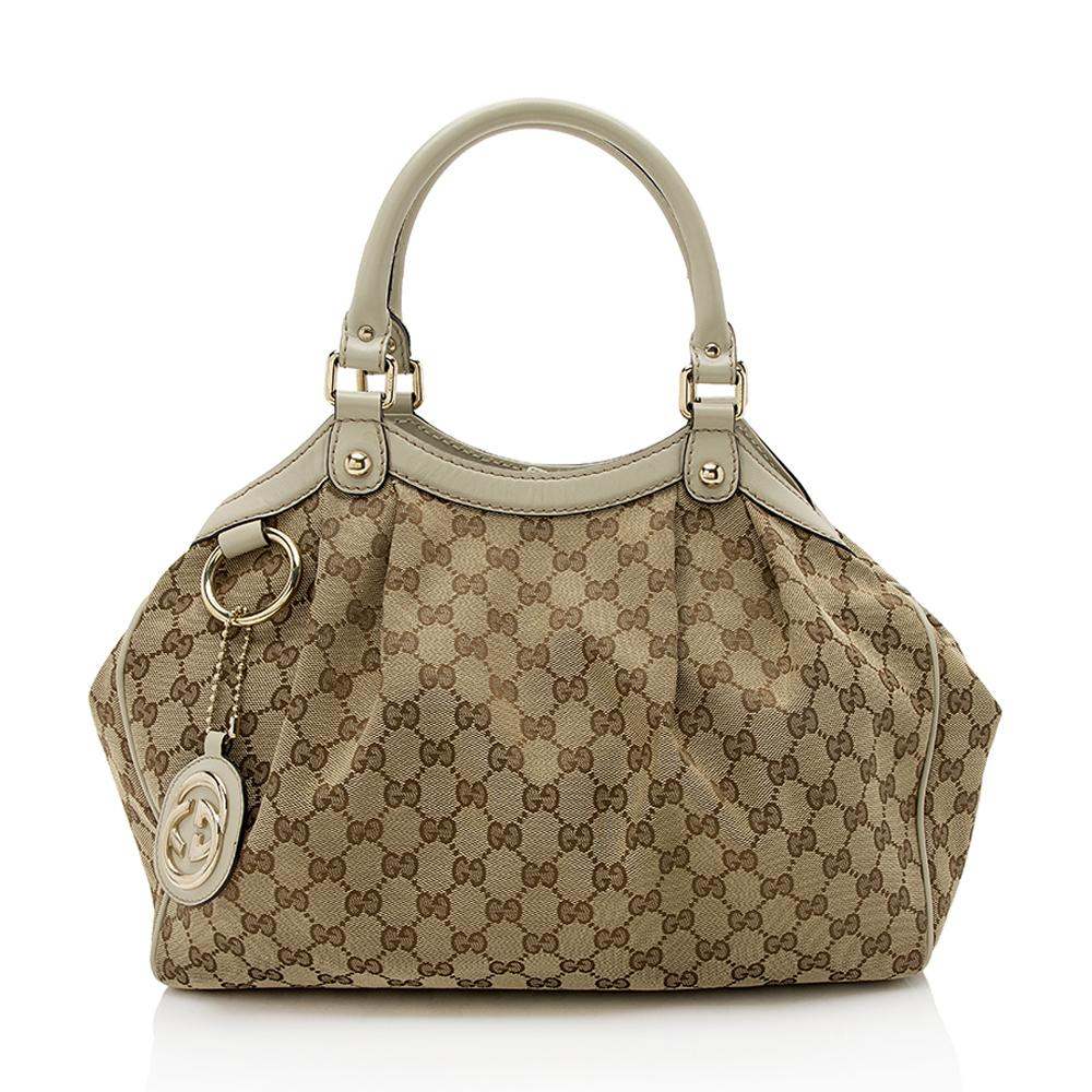 Gucci GG Canvas Sukey Medium Tote (SHF-13099)