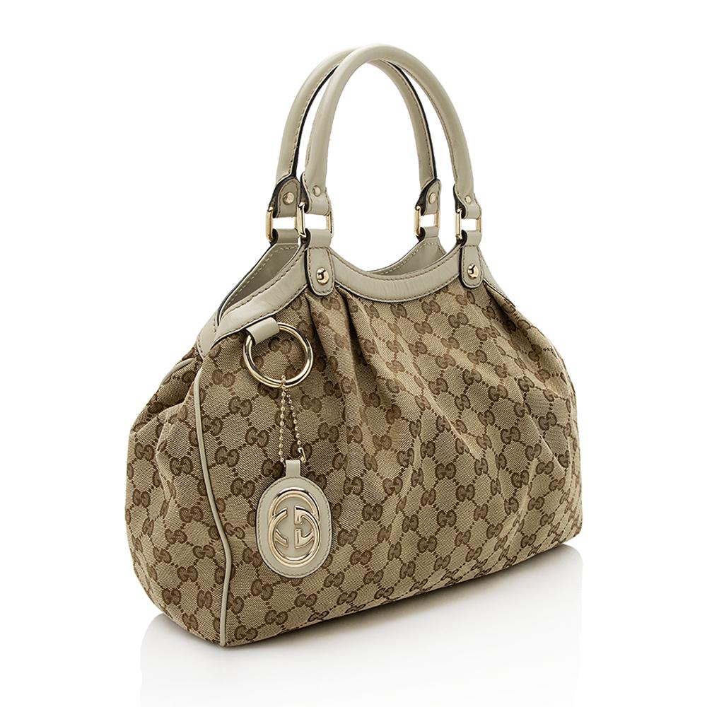 Gucci GG Canvas Sukey Medium Tote (SHF-13099)