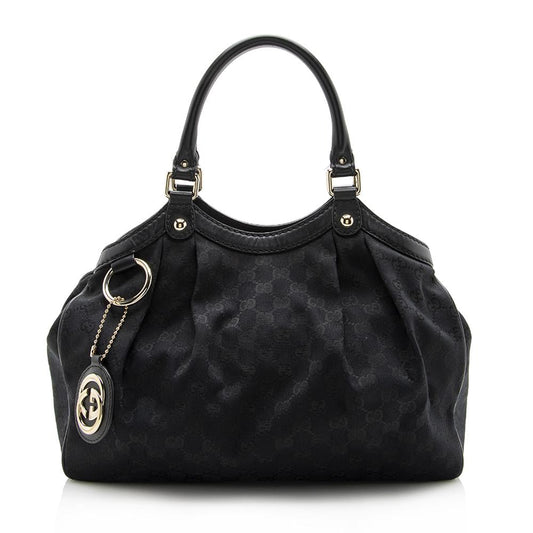 Gucci GG Canvas Sukey Medium Tote (SHF-13686)