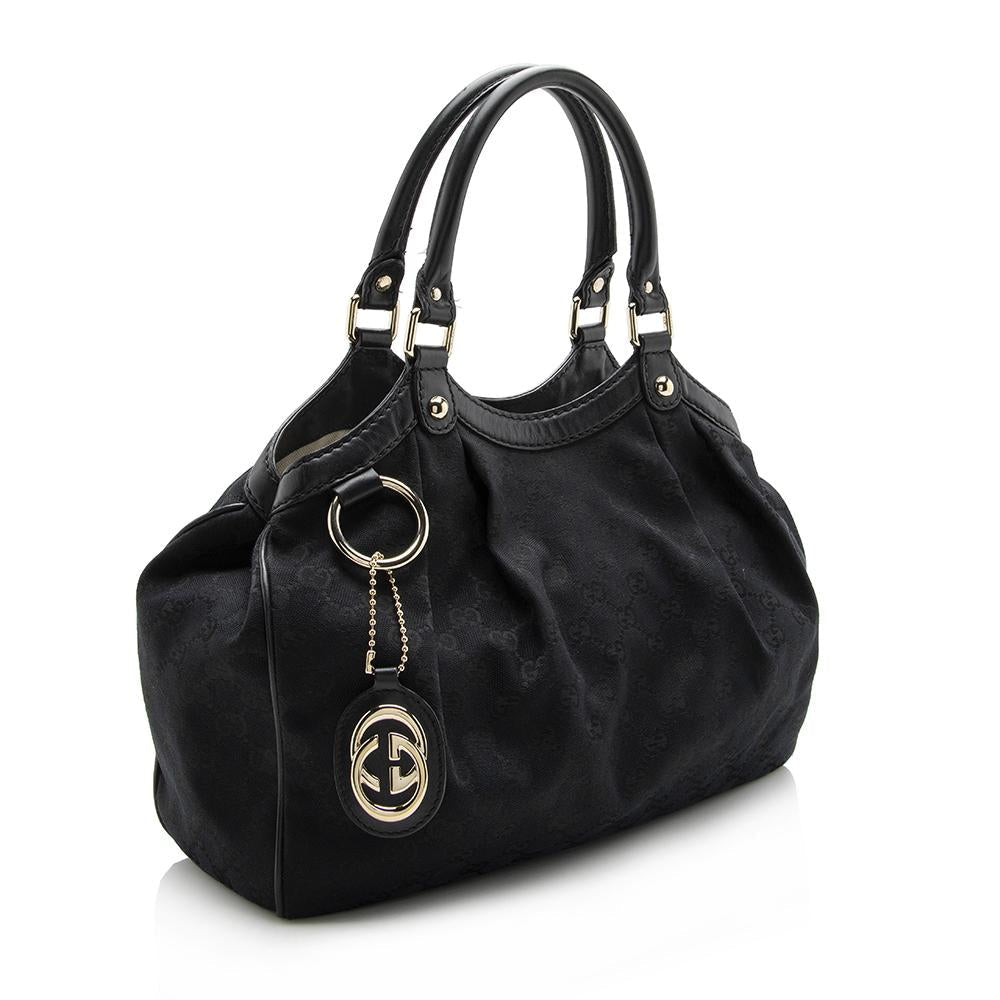 Gucci GG Canvas Sukey Medium Tote (SHF-13686)