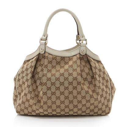 Gucci GG Canvas Sukey Medium Tote (SHF-wVz7XZ)