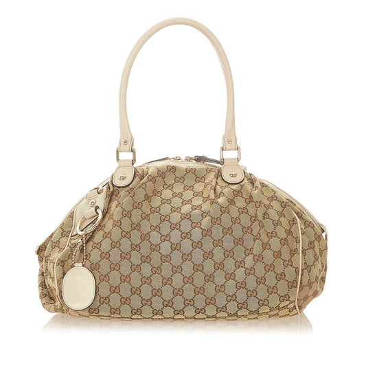 Gucci GG Canvas Sukey Tote Bag (SHG-20140)