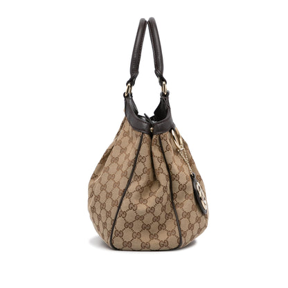 Gucci GG Canvas Sukey Tote Bag (SHG-9lDbkn)