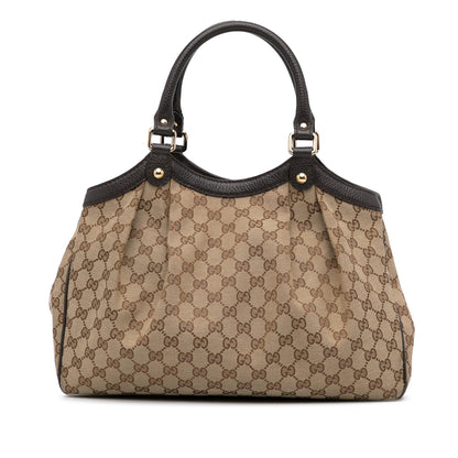 Gucci GG Canvas Sukey Tote Bag (SHG-9lDbkn)