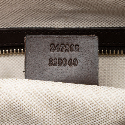 Gucci GG Canvas Vintage Web Medium Boston Bag