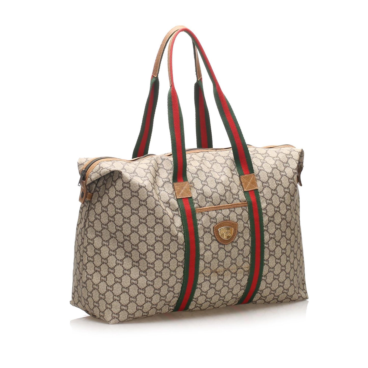 Gucci GG Canvas Web Tote Bag (SHG-14508)