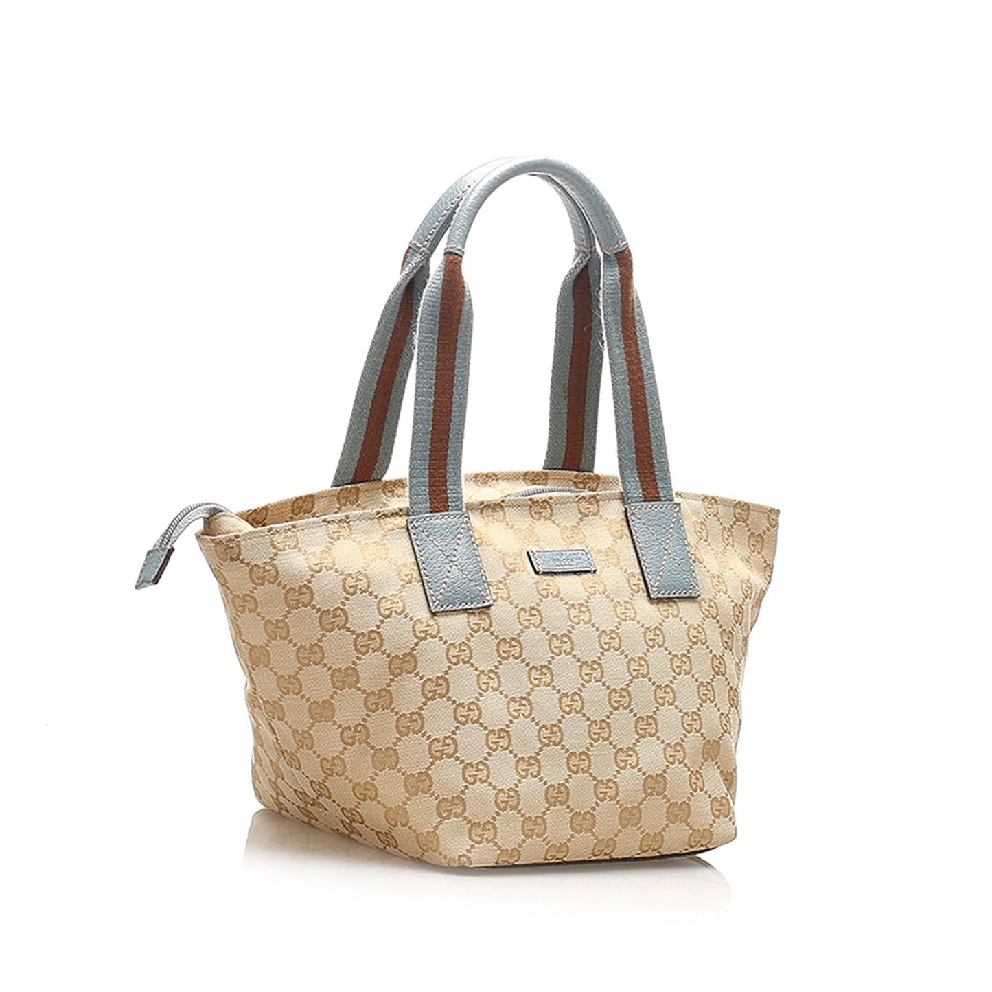 Gucci GG Canvas Web Tote Bag (SHG-15727)