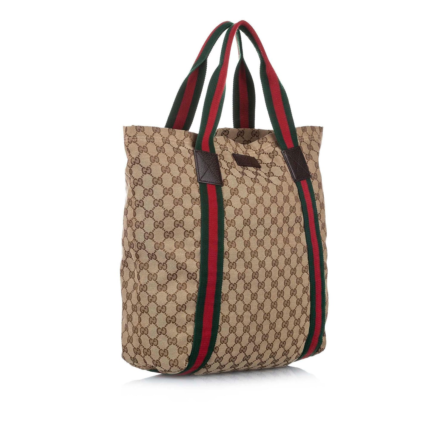 Gucci GG Canvas Web Tote Bag (SHG-16774)