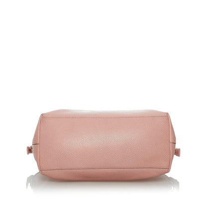 Gucci GG Charm Dome Leather Satchel