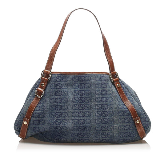 Gucci GG Denim Pelham Tote Bag (SHG-12975)