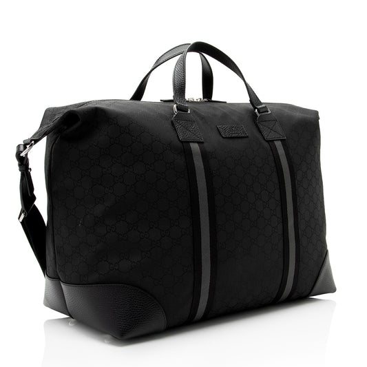 Gucci GG Nylon Travel Duffle Bag (SHF-EZRm68)