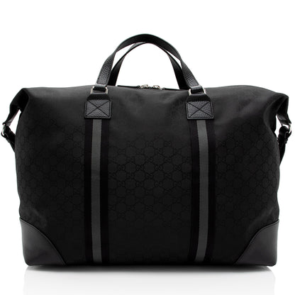Gucci GG Nylon Travel Duffle Bag (SHF-QIDbW5)