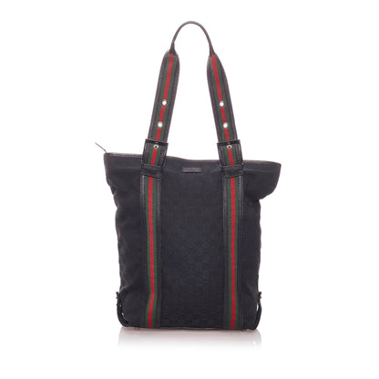 Gucci GG Nylon Web Tote Bag