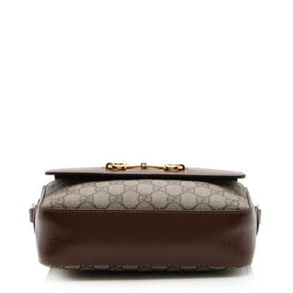 Gucci GG Supreme 1955 Horsebit Small Shoulder Bag (SHF-o9bVc1)