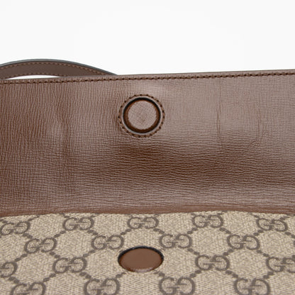 Gucci GG Supreme 1955 Horsebit Small Shoulder Bag (SHF-o9bVc1)