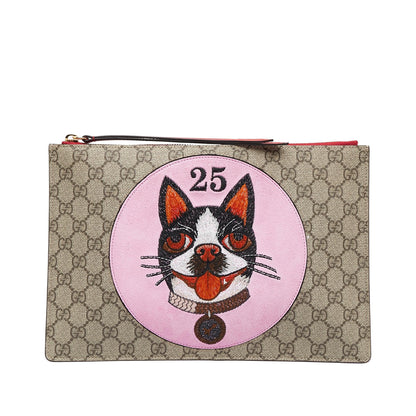 Gucci GG Supreme Bosco Clutch (SHG-ikvRoS)