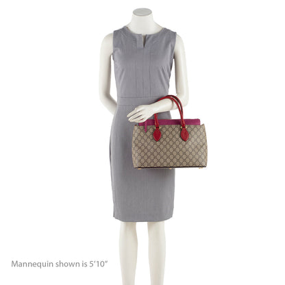 Gucci GG Supreme Small Zip Tote