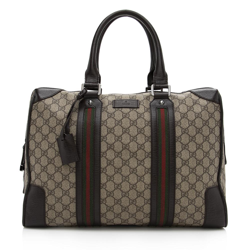 Gucci GG Supreme Web Briefcase Tote (SHF-13472)