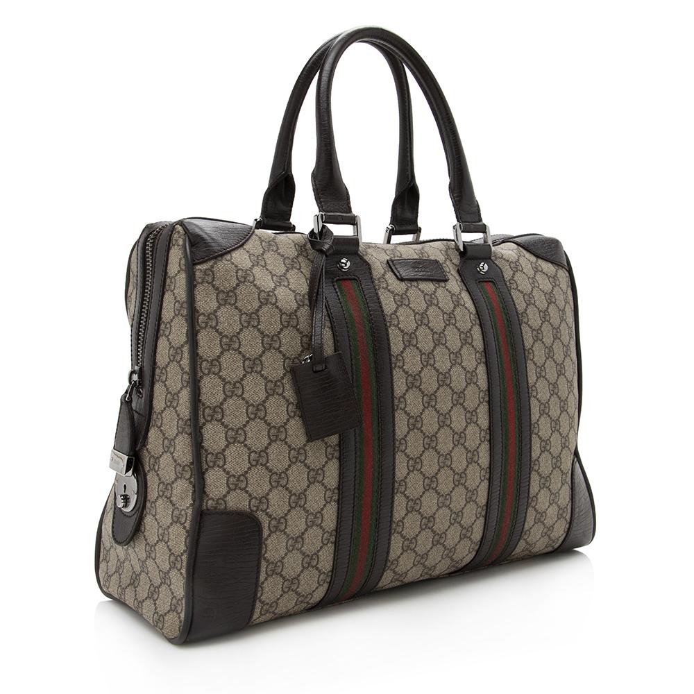 Gucci GG Supreme Web Briefcase Tote (SHF-13472)