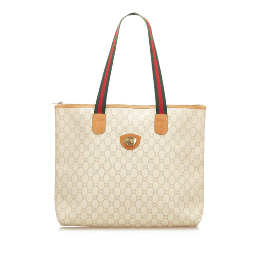 Gucci GG Supreme Web Tote Bag (SHG-18420)