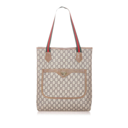Gucci GG Supreme Web Tote Bag (SHG-20374)