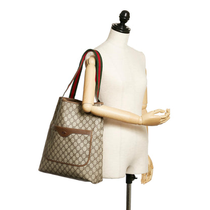 Gucci GG Supreme Web Tote Bag